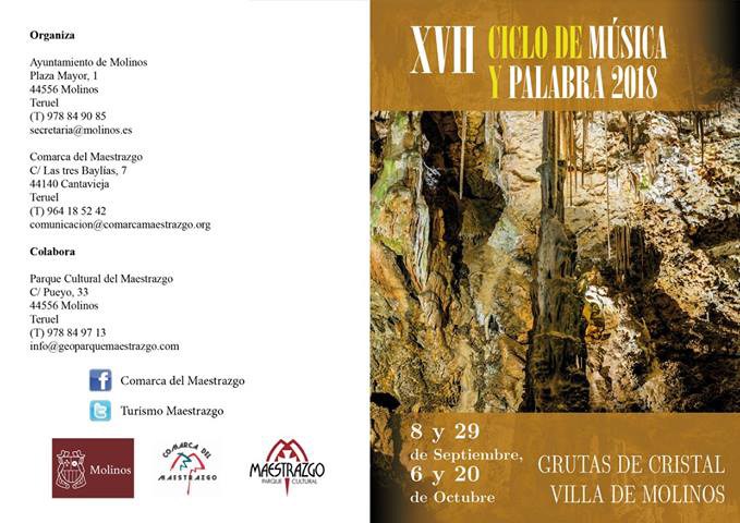 XVII Ciclo de Música y Palabra 2018 en Molinos